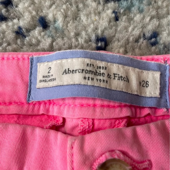 Bright Pink Abercrombie & Fitch Shorts - Picture 2 of 3